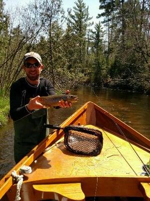 Nice trout caught by the Riverview Lodge & Cabins.