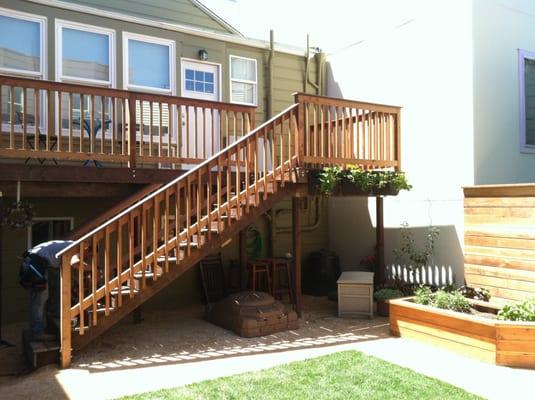 Deck and stairs