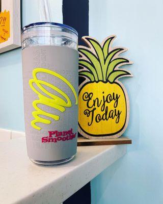 Purchase a tumbler and bring it back to save 10% or receive a FREE Blast (health benefit)