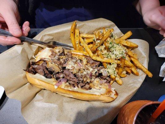 French Dip w/ Garlic Fries