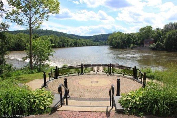 Confluence Park, at joining of Susquehanna and Chenango rivers