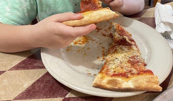 Even our pickiest eater loves the pizza at the Italian Bistro!!  Pepperoni pizza is delicious and a must try - if you've never had it.