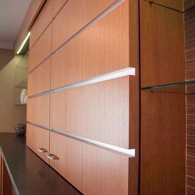 Cherry built-in.  Media cabinet