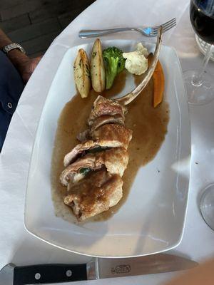 Stuffed veal chop