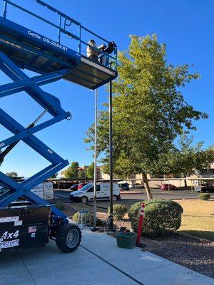 Light Pole Installation