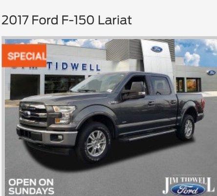 2017 Ford F-150 Lariat