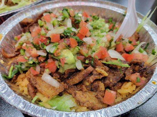 Al pastor burrito bowl