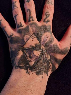 Legend of zelda hand tattoo