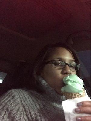 Yummy! Haven't had Carvel pistachio ice cream in ages. My NY memories.