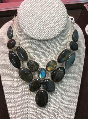 Labradorite Sterling Silver Necklace