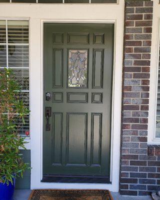 Perfect finished front door