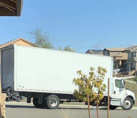 Ceva box truck that delivers packages from Costco.