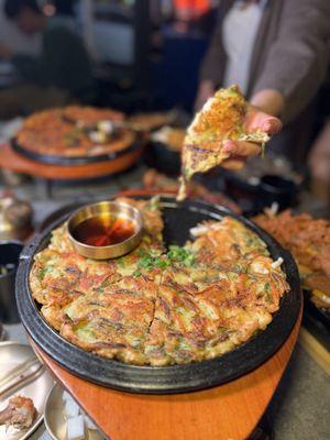 Seafood pancake