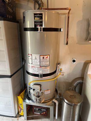 New 50 gallon water heater