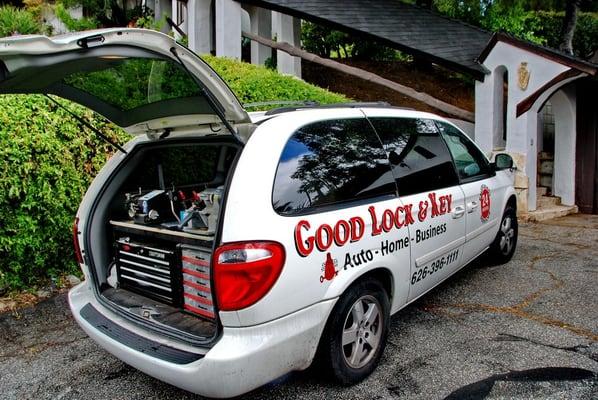 Good Lock & Key's mobile service; the perfect solution for any lock or key problem.