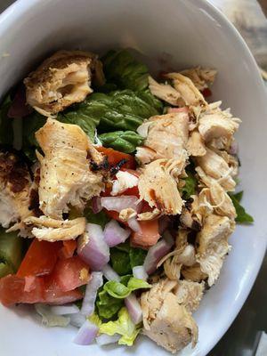 Salad with chicken