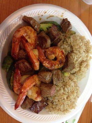 Hibachi steak and shrimp