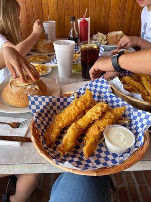 Mother's Day fish and chips!  Yum.