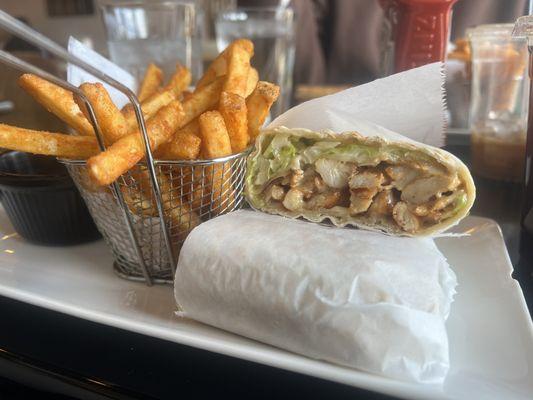 chicken caesar wrap