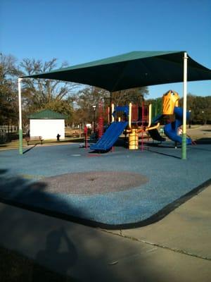 One of two play structures at Bicentennial Park in Pantego.