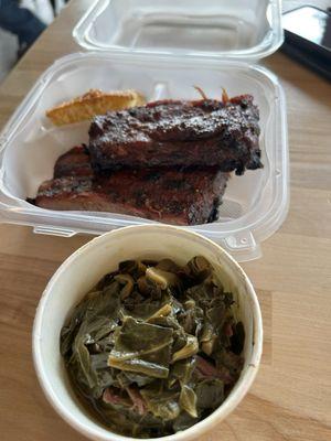 Ribs and collards