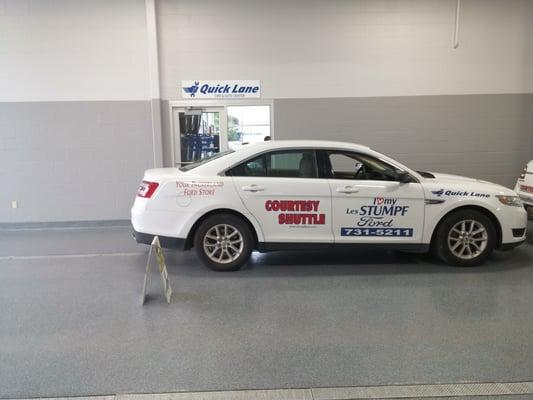 Courtesey vehicles