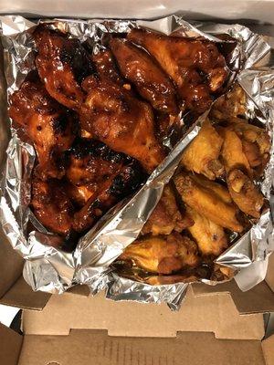 20 wings pit bbq/medium