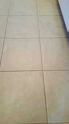 AFTER PICTURE: After short time our technicians had this tile and grout looking like new again!