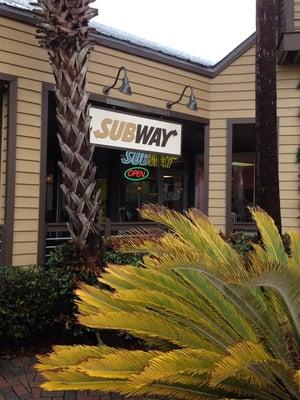 Entrance to Subway in Seagrove Beach, FL