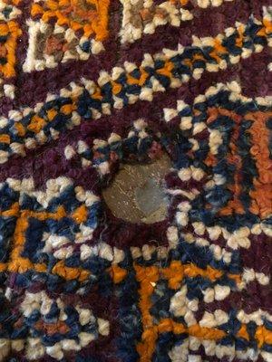 Hole in my carpet after second cleaning