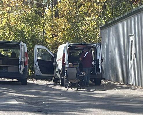 The squatters. 99% of the time, you'll find these Informa Business Systems vans parked at your storage building, blocking the doors