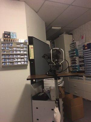 One corner of the exam room.