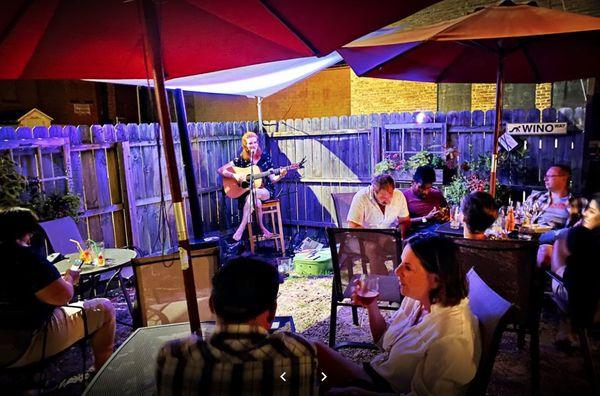 Music on the back patio