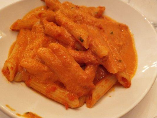 Penne with vodka sauce