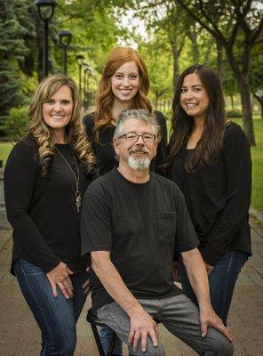 Our talented hygienists - Darcy, Allison, Jeno and Cara