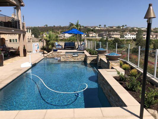 Incredible home resort pool built in Scripps Ranch by Mission Pools