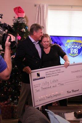 Proud sponsor of CBS's 2019 #ChristmasSurprise to bless a single mother with cancer during the holiday season