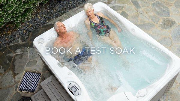 Say Aahhh to the spa. Book a private test soak. Soft, plush robes, towels and complementary beverages provided.