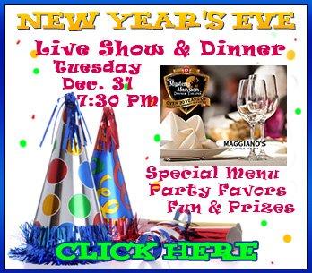 Come Laugh and Play with us this New Year's Eve!