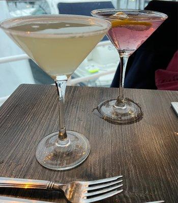 Elderflower and Lavender Limoncello martinis - Salute!