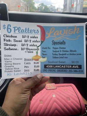 Lavish-$6 Platters 5/04/23