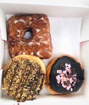 Cronut, samoa, and boston creme