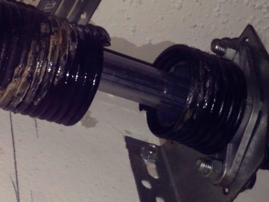 Broken torsion spring