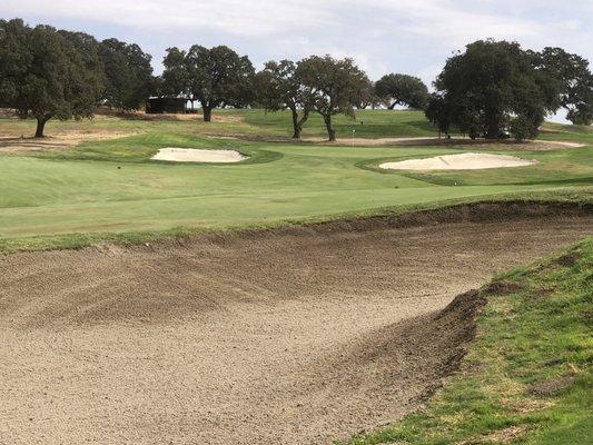 Lots of bunkers.