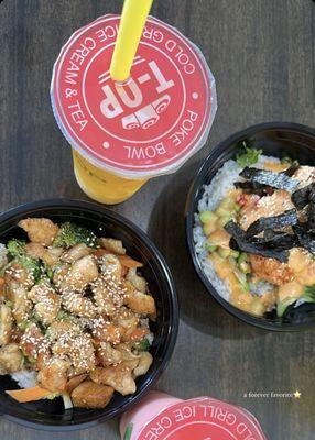 Lychee Green Tea Regular T-OP Poke Bowl (x2)