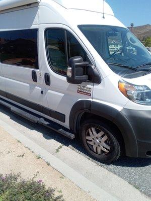 Thor camper van serviced at Kirby-Barber RV.