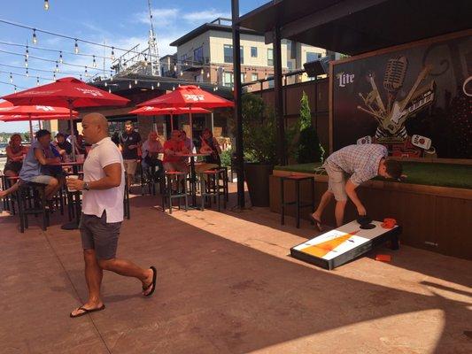 Bags! Outdoor bars!