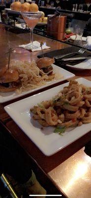 Calamari and sliders