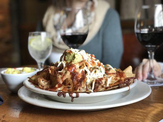 Grilled Chicken Nachos anyone? It's the chipotle honey glaze and house pico de gallo that makes them so delicious!