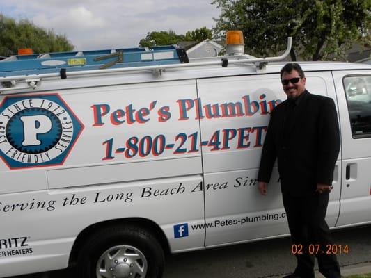 Tony Hillis, Owner and Pete's son.  Plumbing is in his blood!